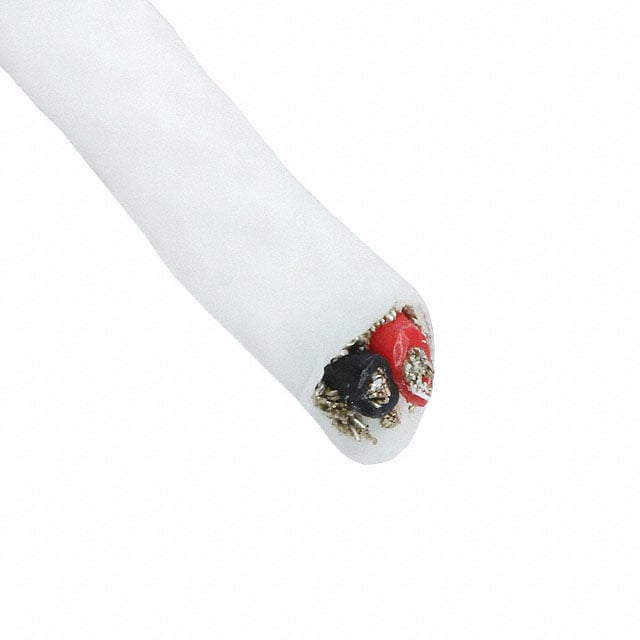 【M1223 WH005】CABLE 3CON 22AWG WHT SHLD 100'